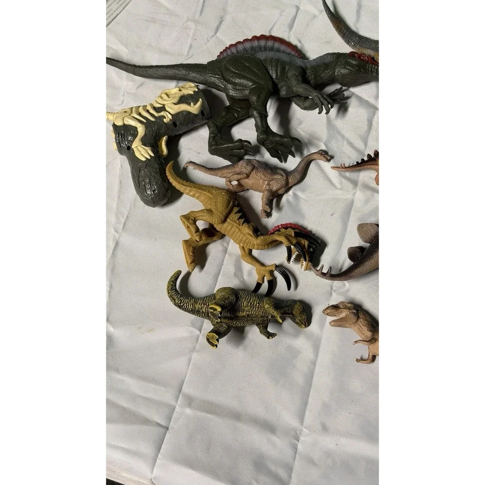 Lot of Dinosaur‎ Figures Spinosaurus T-Rex Stegosaurus Mixed Toy Set